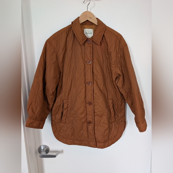 Madewell Jackets & Blazers - Madewell Womens Airpuff Shirt Jacket In Warm Coffee Size Medium